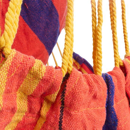 Sportago Playa závesné hojdacie kreslo, do 120 kg, žltá/oranžová