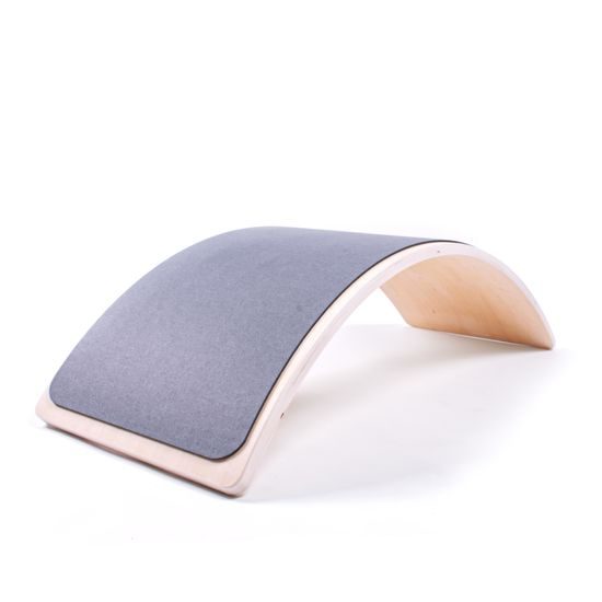 Sportago balanční dřevěná deska Courve, šedá