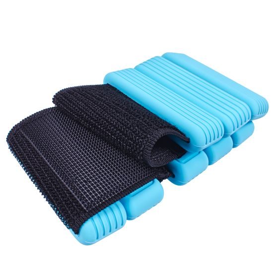 Sportago Fity Groove silikonové závaží na kotníky 2x0,5 kg, modré