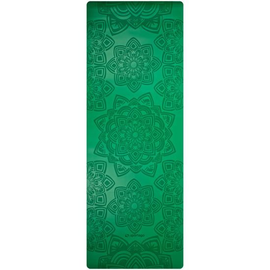 Gumová joga podložka Sportago Šánti 183x66x0,3cm - zelená