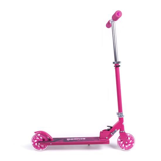Koloběžka Scudoo Teeno Pro se svítícími kolečky - růžová