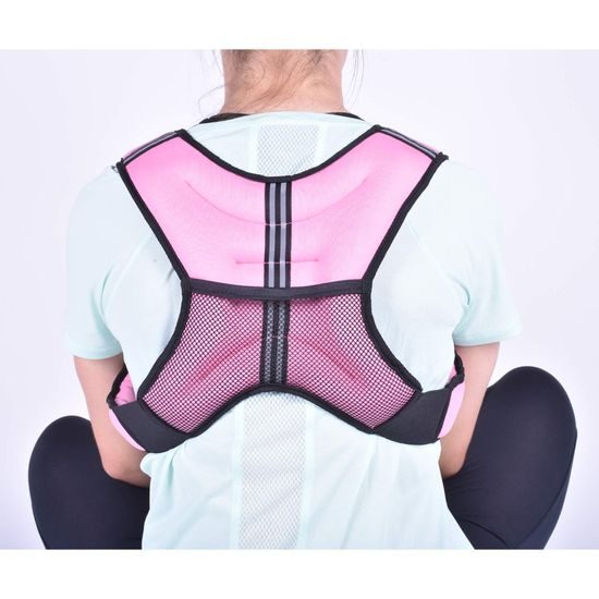 Zátěžová vesta na běh Sportago Brisk 5 kg, růžová
