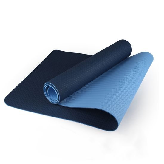 Modrá TPE podložka na jógu Sportago 183 × 61 cm