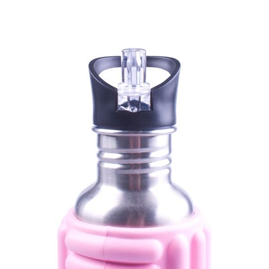 Masážna outdoorova fľaša Sportago Garrafa - ružová