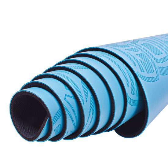 Gumová jóga podložka Sportago Šánti 183x66 cm - světle modrá