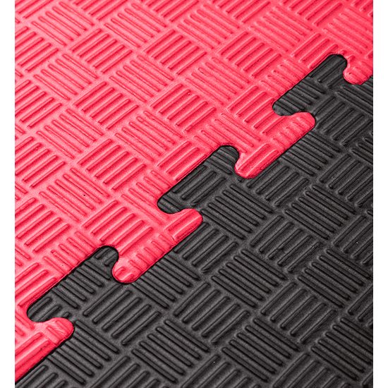 Sportago Tatami Taekwondo podložka 100x100cm čierno-červená