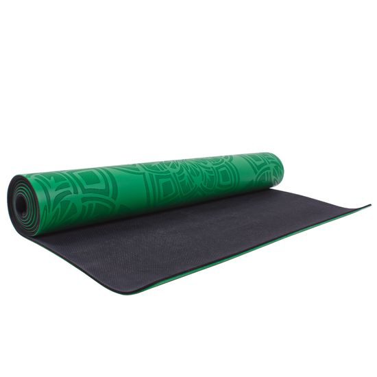 Gumová joga podložka Sportago Šánti 183x66x0,3cm - zelená