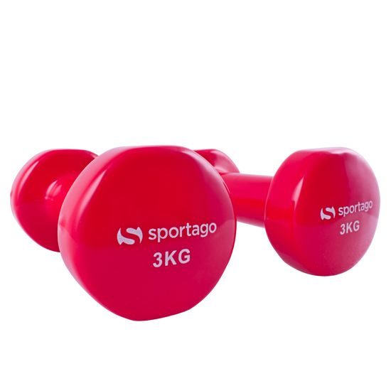 Vinylové činky Sportago Kirby, 2x3kg