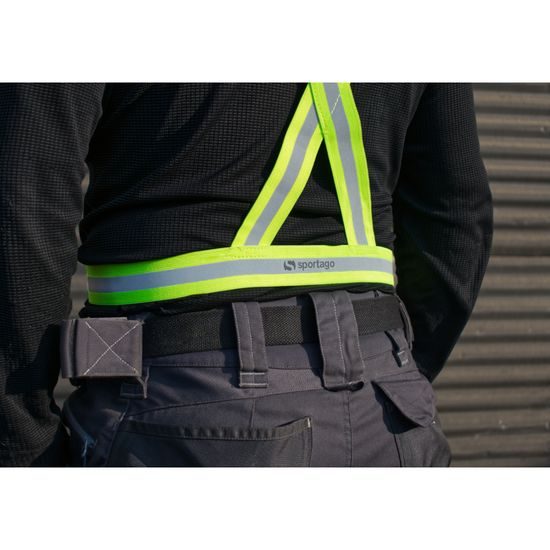 Reflexná vesta na beh/koleso Sportago