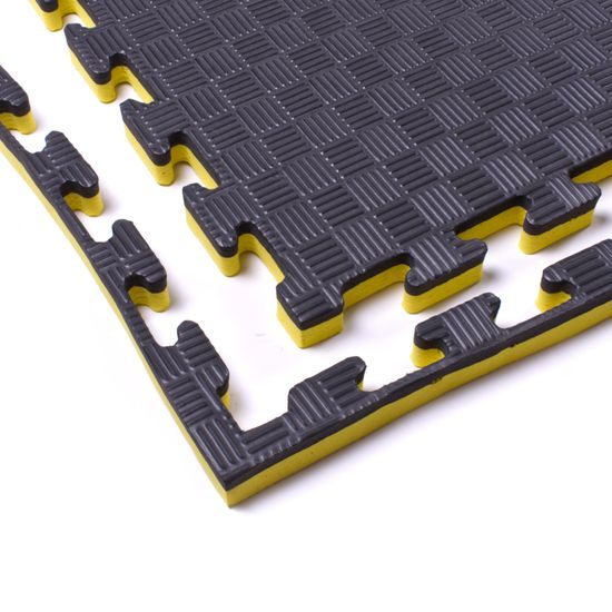 Sportago Tatami Taekwondo podložka 100x100cm čierno-žltá