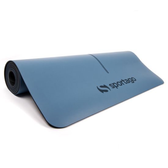 Gumová jogová podložka Sportago Amita 185x68x0,45 cm