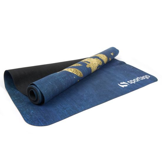 Prémiová semišová podložka na jogu Sportago 185x68x0,15 cm - Zlatý Prúd