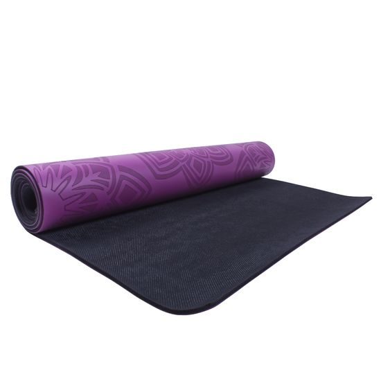 Gumová jóga podložka Sportago Šánti 183x66x0,3cm - fialová
