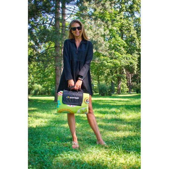 Sportago Flowers pikniková deka 180x180 cm