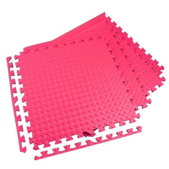 Puzzle podložka Sportago Easy-Lock, 60x60x1,2 cm, 4 ks, červená