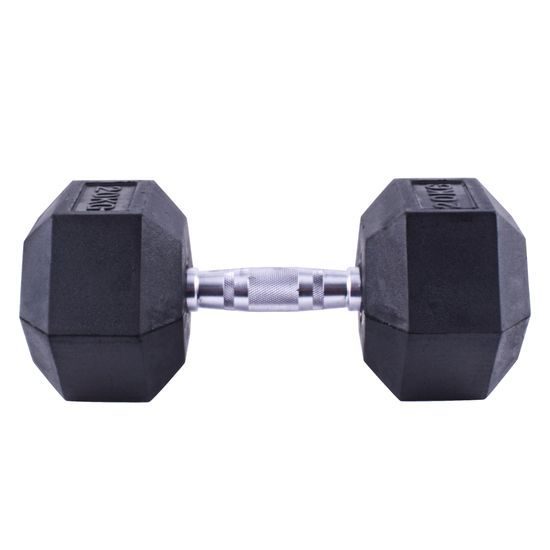 Profi šestihranná pogumovaná činka Sportago Hexagon 20 kg