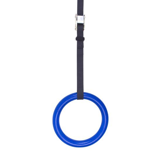 Závěsné ABS gymnastické kruhy Sportago, modré