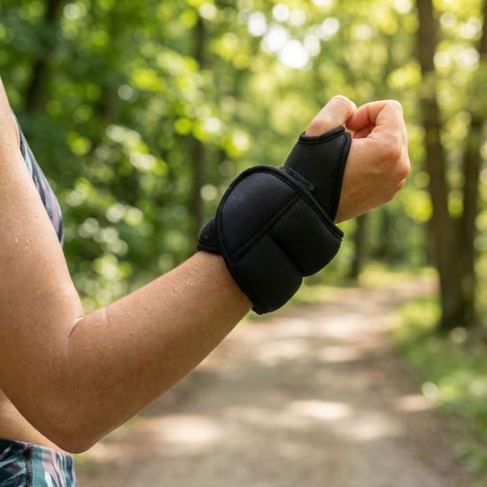 Neoprénové závažie na zápästie Sportago 2x1 kg