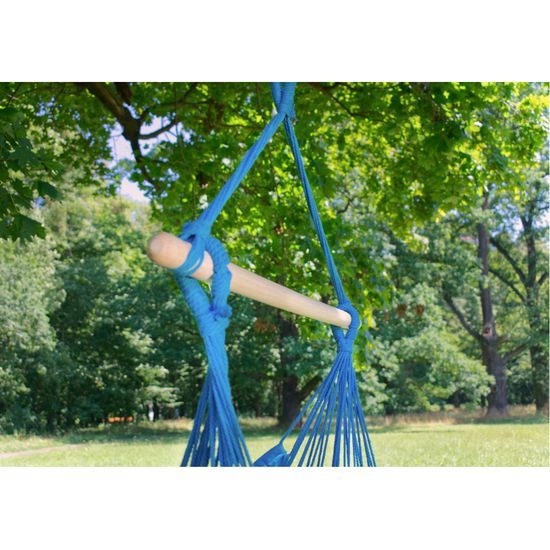 Sportago Playa závesné hojdacie kreslo, do 120 kg, modrá/fialová