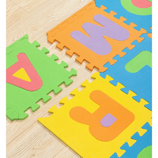 Puzzle podložka Sportago Easy-Lock 30x30x1 cm, 26 ks, písmená