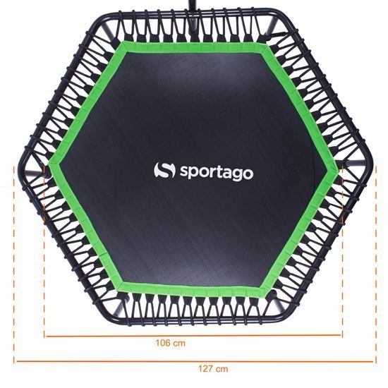 Sportago Whee jumping trampolína 127 cm, zelená