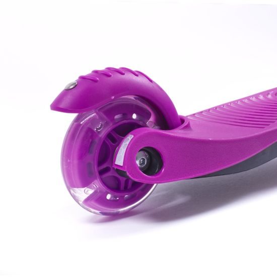 Trojkolka Scudoo Kido Pro so svietiacimi kolieskami - fialová