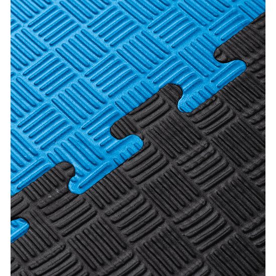 Sportago Tatami Taekwondo podložka 100x100cm černá-modrá