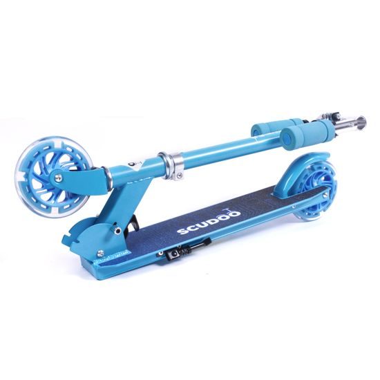 Koloběžka Scudoo Teeno Pro se svítícími kolečky - modrá