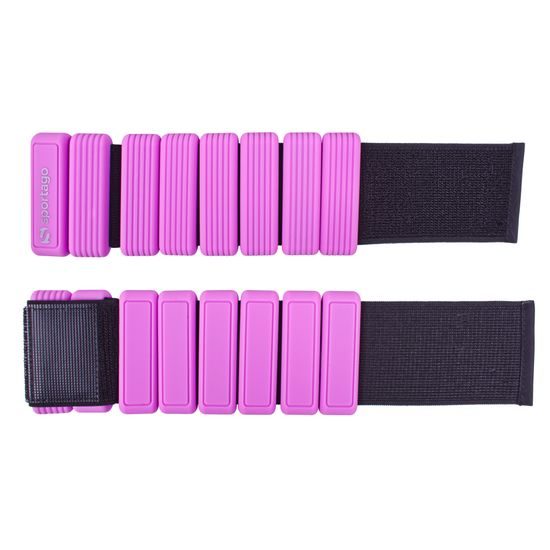 Sportago Fity Groove silikonové závaží na kotníky 2x0,5 kg, fialové