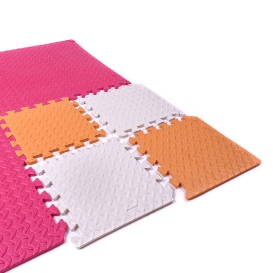 Puzzle podložka Sportago Easy-Lock 60x60x1,2 cm, 4 ks, oranžová