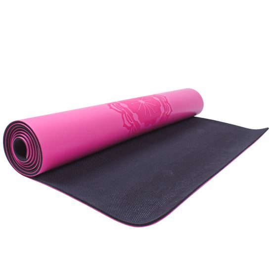 Gumová jóga podložka Sportago Indira 183x66 cm - růžová