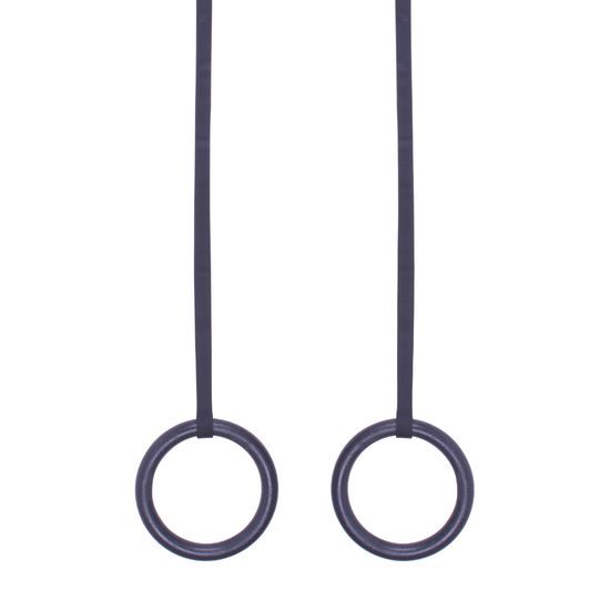 Závesné ABS gymnastické kruhy Sportago, černé