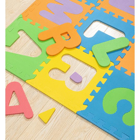 Puzzle podložka Sportago Easy-Lock 30x30x1 cm, 26 ks, písmená