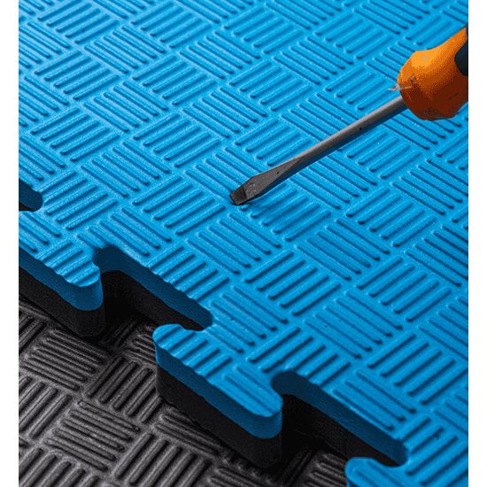 Sportago Tatami Taekwondo podložka 100x100cm černá-modrá