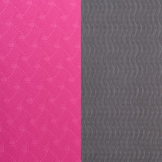 Podložka na cvičenie Sportago TPE Yoga dvojvrstvová 173x61x0,4 cm, ružová