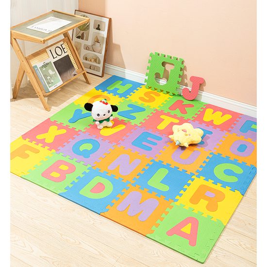 Puzzle podložka Sportago Easy-Lock 30x30x1 cm, 26 ks, písmená