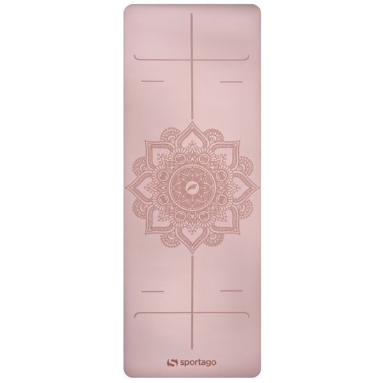 Gumová jogová podložka Sportago Amita 185x68x0,45 cm