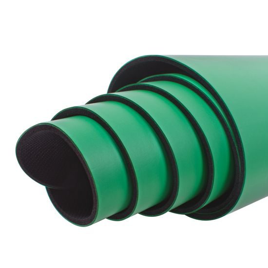 Gumová jóga podložka Sportago Indira 183x66x0,3cm - zelená