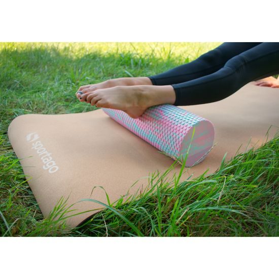 Yoga válec Sportago Seymour, modro-růžový