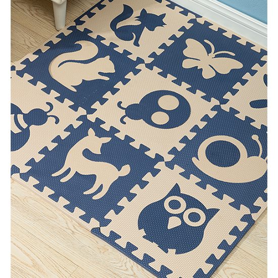 Puzzle podložka Sportago Easy-Lock 30x30x1 cm, 9 ks, zvieratá