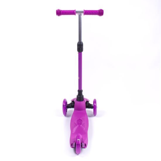 Trojkolka Scudoo Kido Pro so svietiacimi kolieskami - fialová