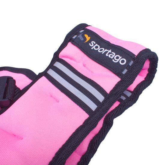 Zátěžová vesta na běh Sportago Brisk 5 kg, růžová