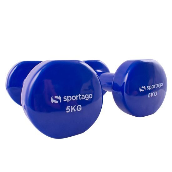 Vinylové činky Sportago Kirby, 2x5 kg