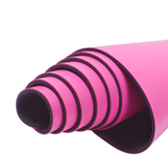 Gumová jóga podložka Sportago Indira 183x66 cm - růžová