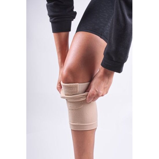 Sportago Športová bandáž na koleno elastická - telová - 2 ks