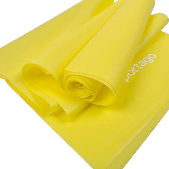 Gumový expandér Sportago Band Light 120 cm, žltý