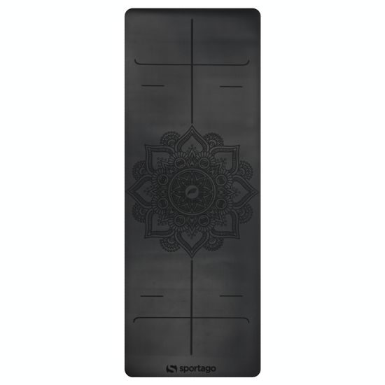 Gumová jogová podložka Sportago Amita 185x68x0,45 cm