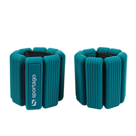 Sportago Fity Groove silikónové závažie na členky 2x0,5 kg, zelené