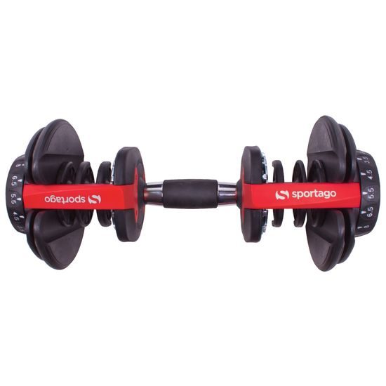 Sada 2ks nastaviteľných jednoručných činiek 2,5-24kg