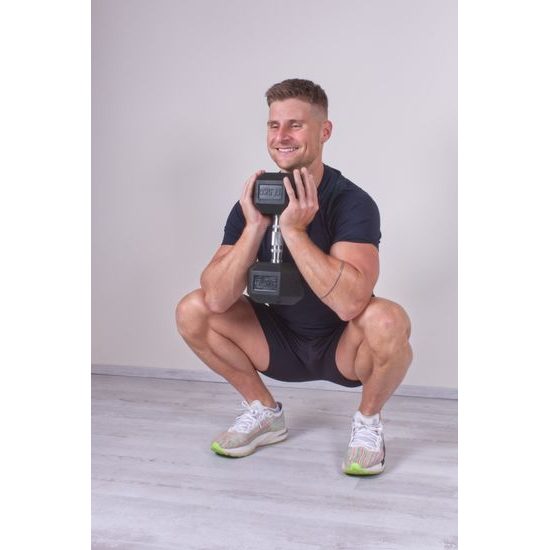 Sada jednoručních činek Sportago Hexagon